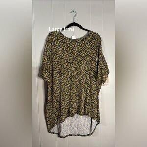 Patterned Women's‎ Top LimeGreen/Orange